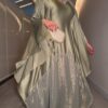 Metallic Sage kaftan